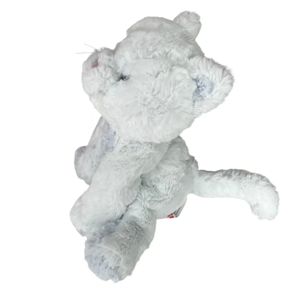Gund Cozys Cat 11” Plush White Kitten Kitty Floppy Soft Lovey Doll 6058951 Blue